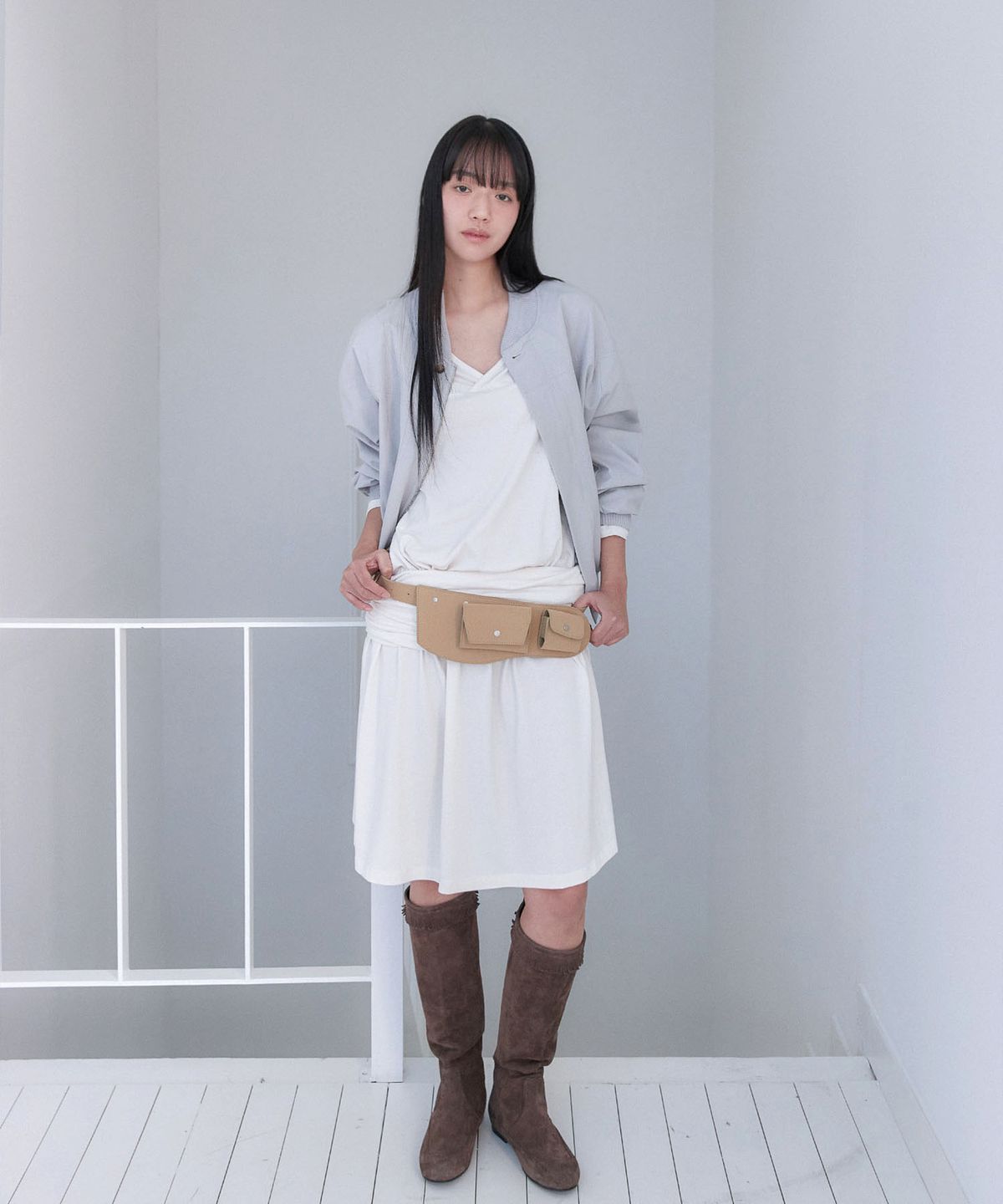 아우로(OURO) SNAP BELT BAG [ BUTTER ]