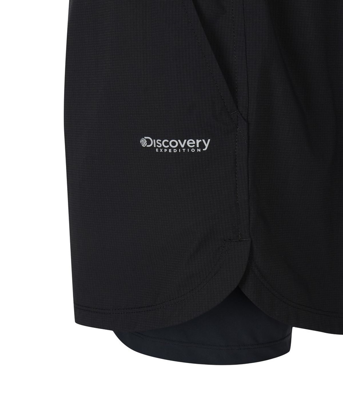 디스커버리 익스페디션(DISCOVERY EXPEDITION) 여성 퍼텍스 2IN1 러닝 쇼츠 (BLACK)