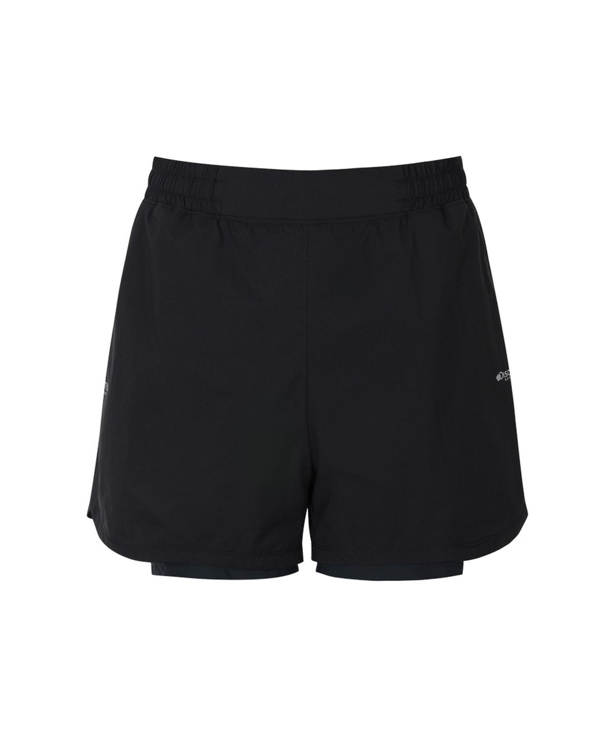 디스커버리 익스페디션(DISCOVERY EXPEDITION) 여성 퍼텍스 2IN1 러닝 쇼츠 (BLACK)