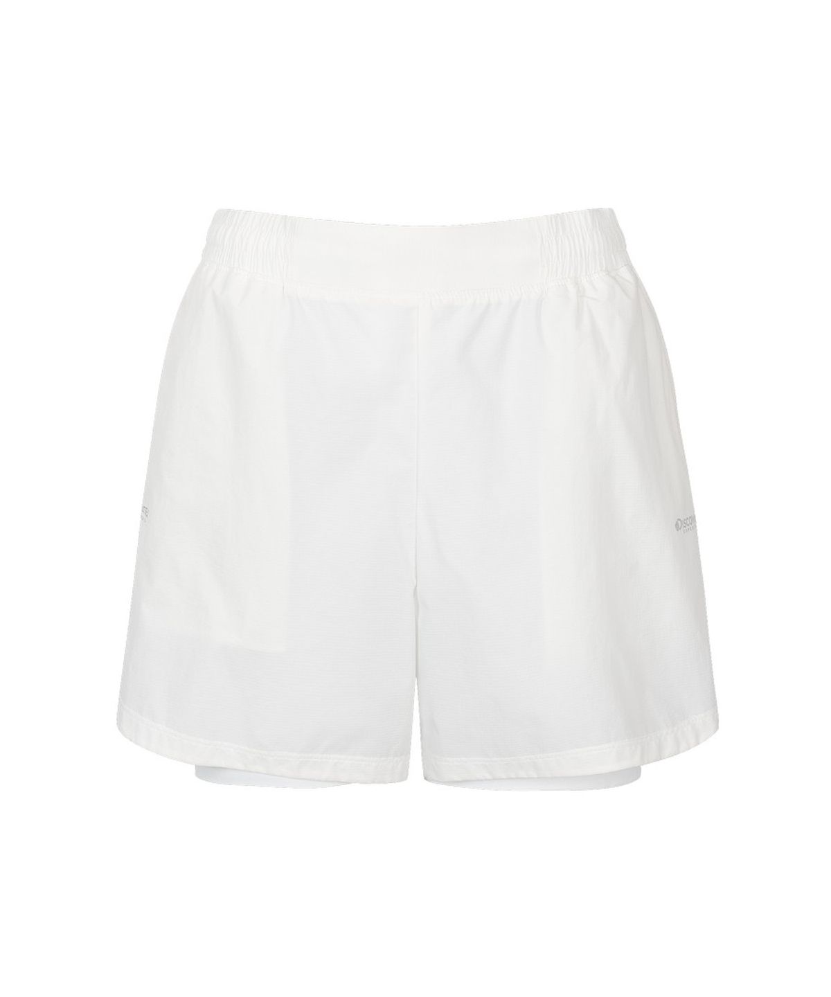 디스커버리 익스페디션(DISCOVERY EXPEDITION) 여성 퍼텍스 2IN1 러닝 쇼츠 (WHITE)
