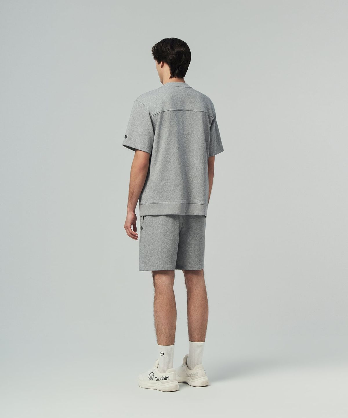 세르지오 타키니(SERGIO TACCHINI) M 쿠쉬라이트 프렌치 반팔 맨투맨 (Melange Grey)