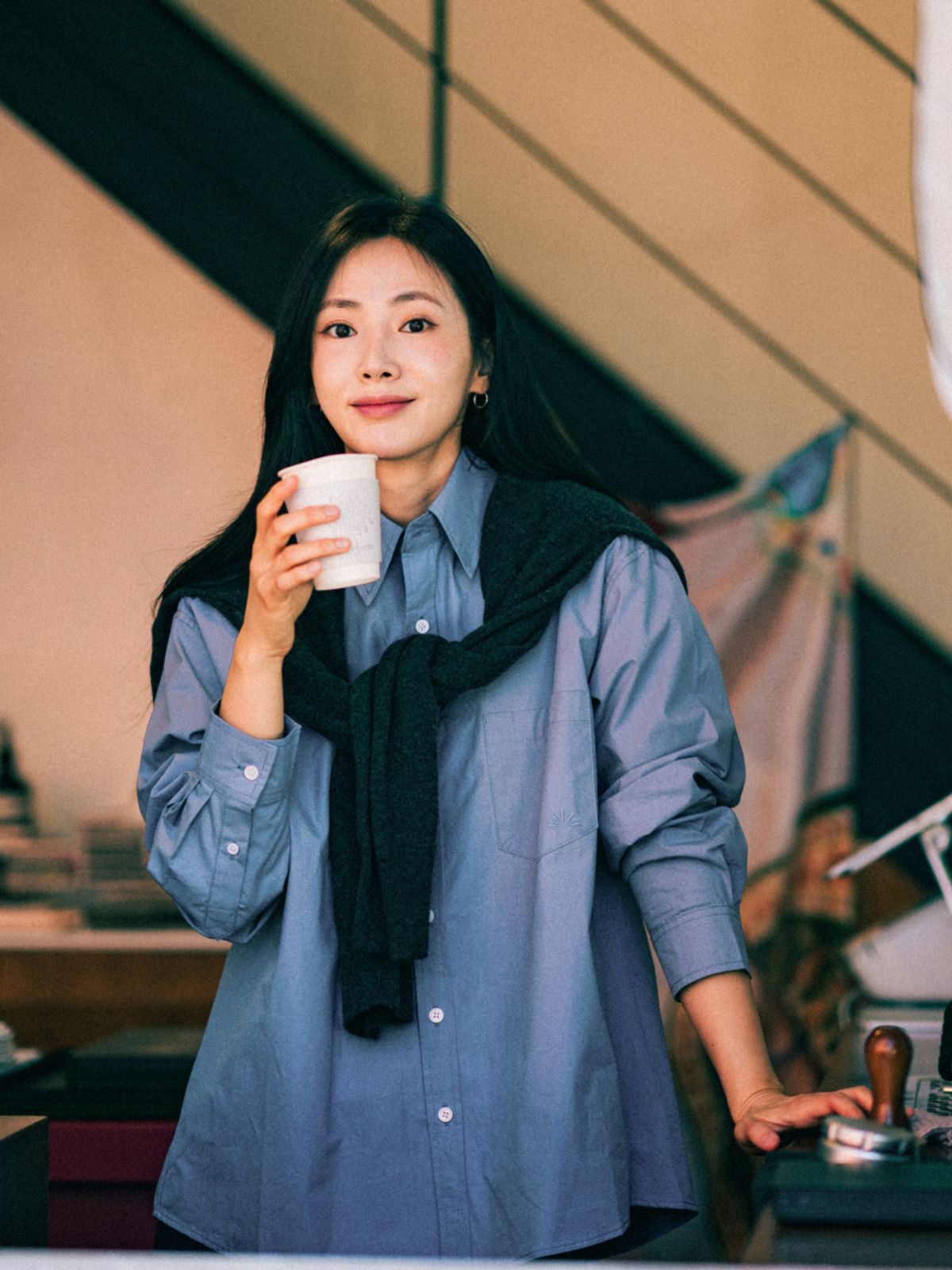 해브해드(HAVEHAD) 에브리데이 컴포트 셔츠 (브라운)