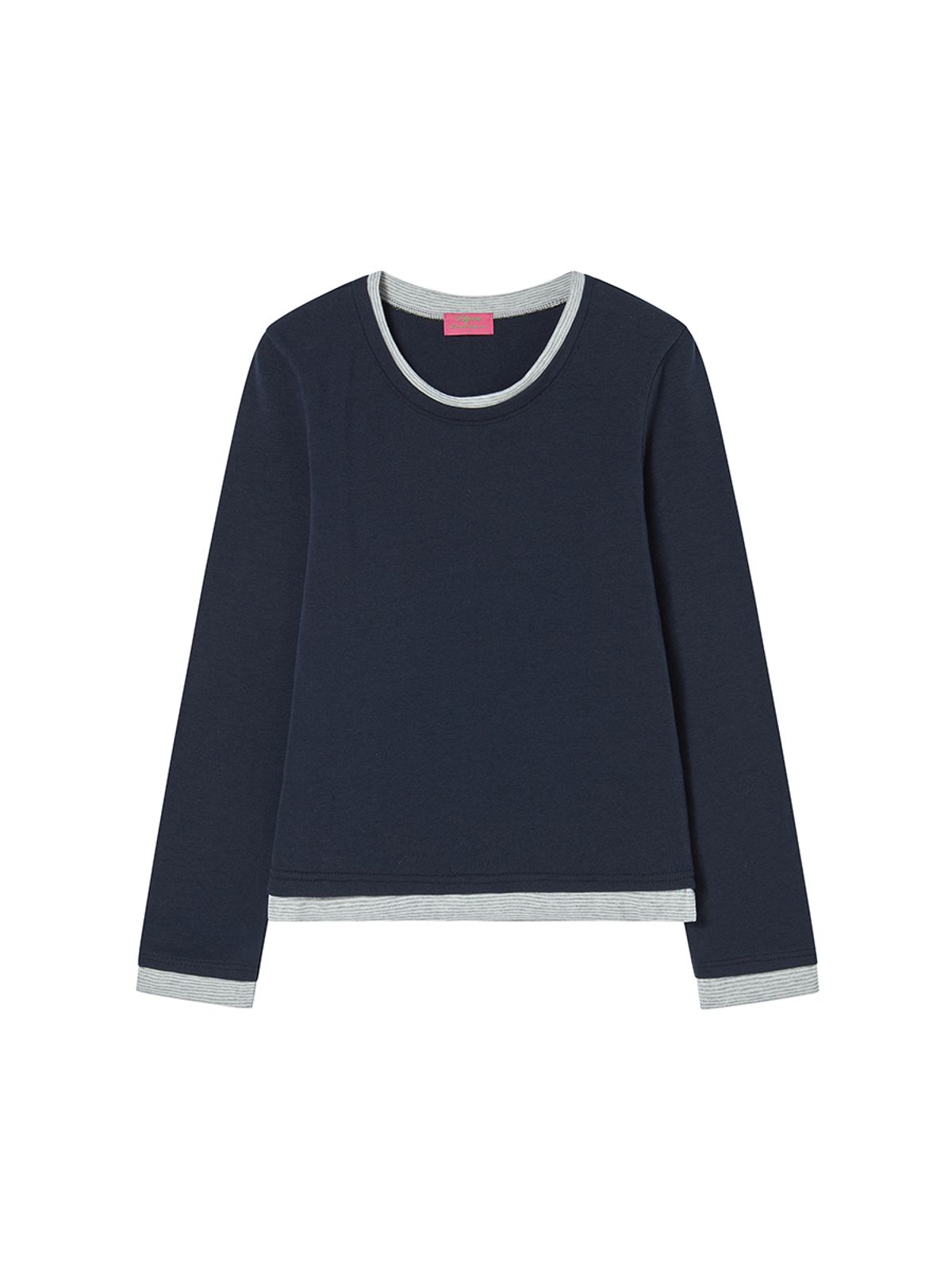 엔와이엑스엑스(NYXX) EMBLEM LAYERED L/S NAVY