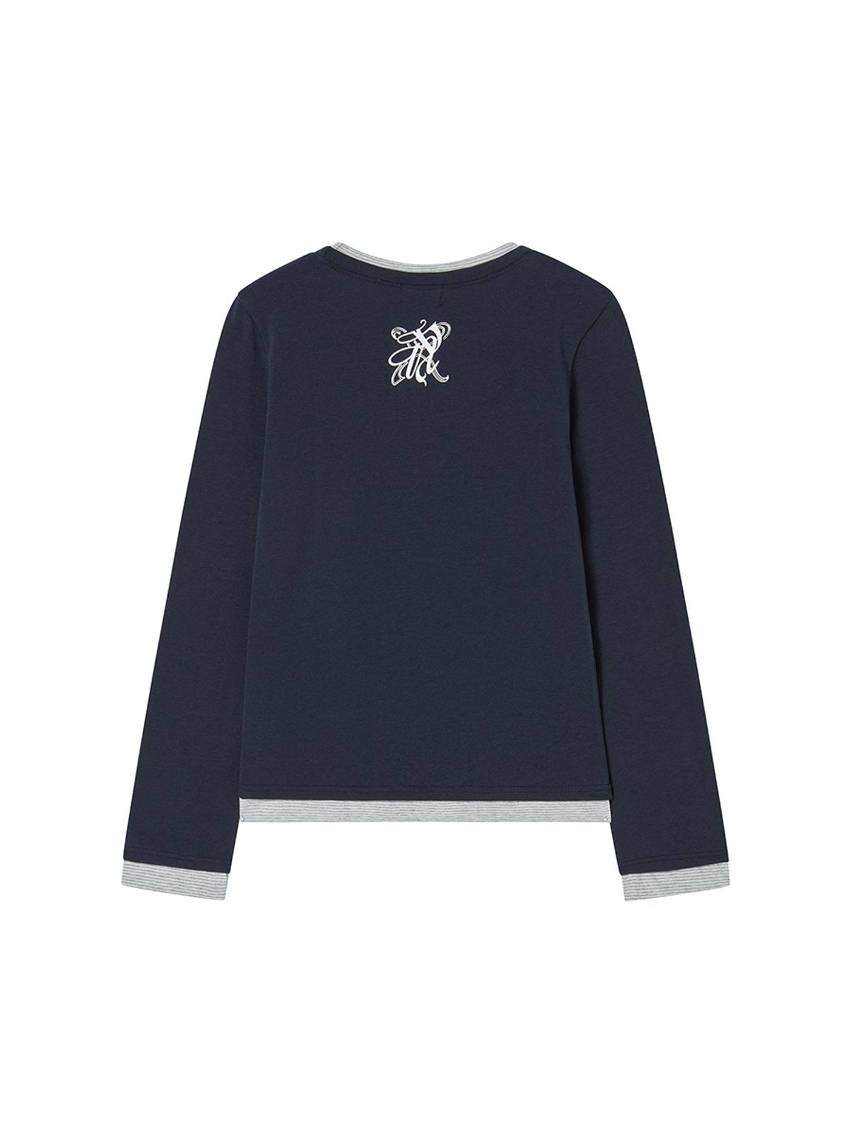엔와이엑스엑스(NYXX) EMBLEM LAYERED L/S NAVY