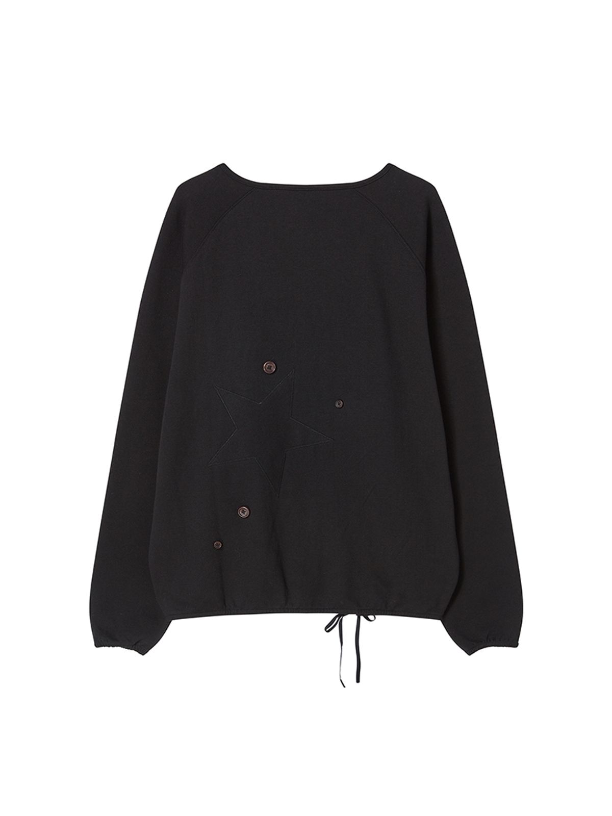 엔와이엑스엑스(NYXX) STAR APLIQUE CREWNECK BLACK