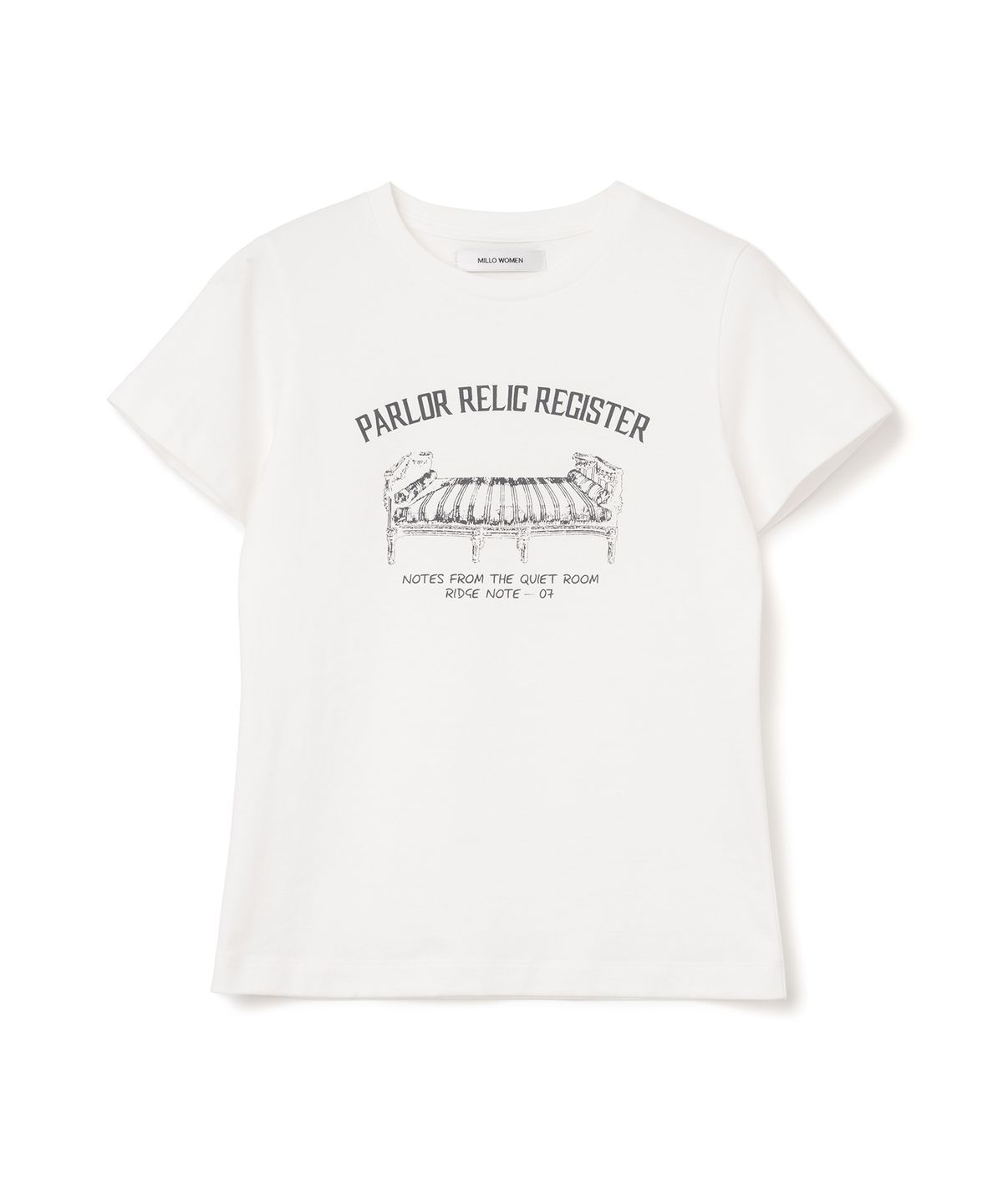 밀로 우먼(MILLO WOMEN) 빈티지 오브젝트 티셔츠 [화이트]