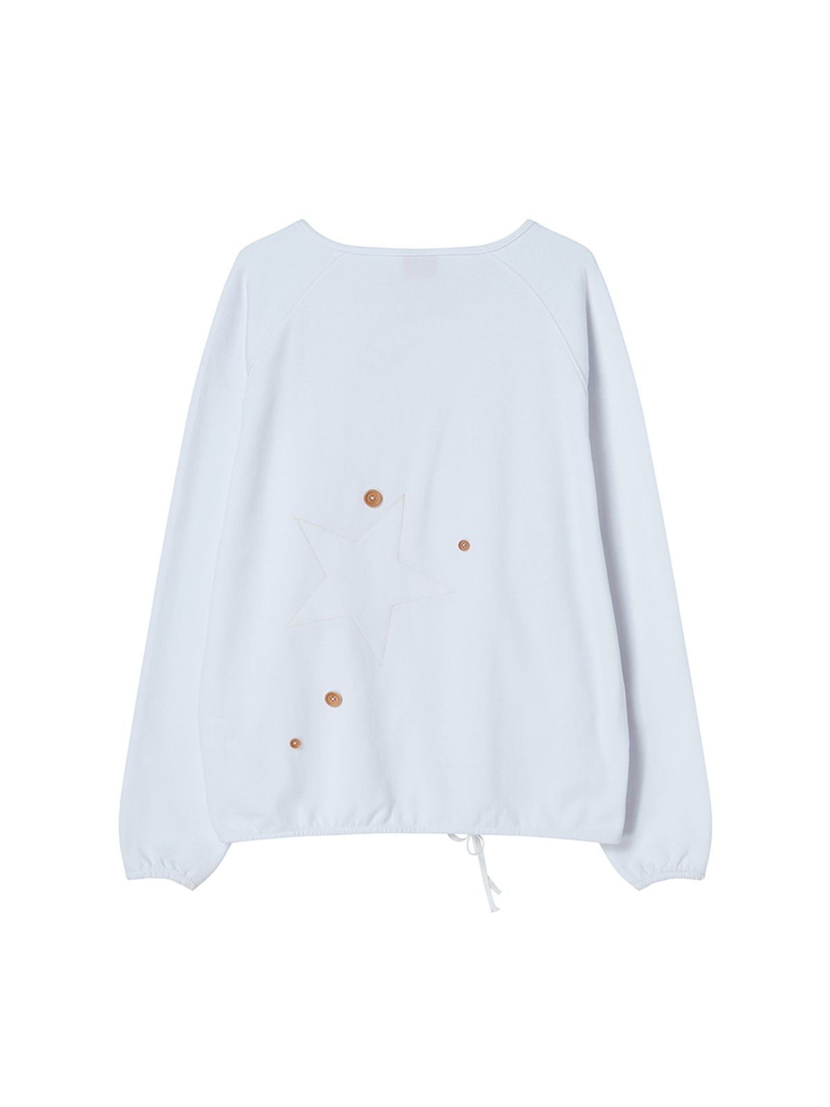 엔와이엑스엑스(NYXX) STAR APLIQUE CREWNECK WHITE