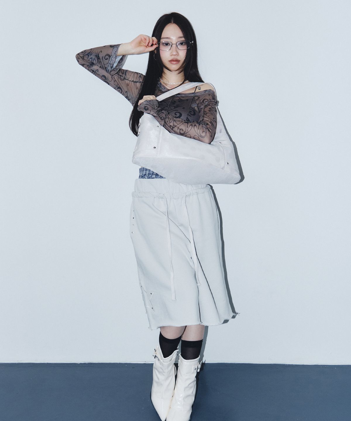 스퀘어라인(SQUARELINE) MAREN Middle 마렌 미들_ Dot Ivory