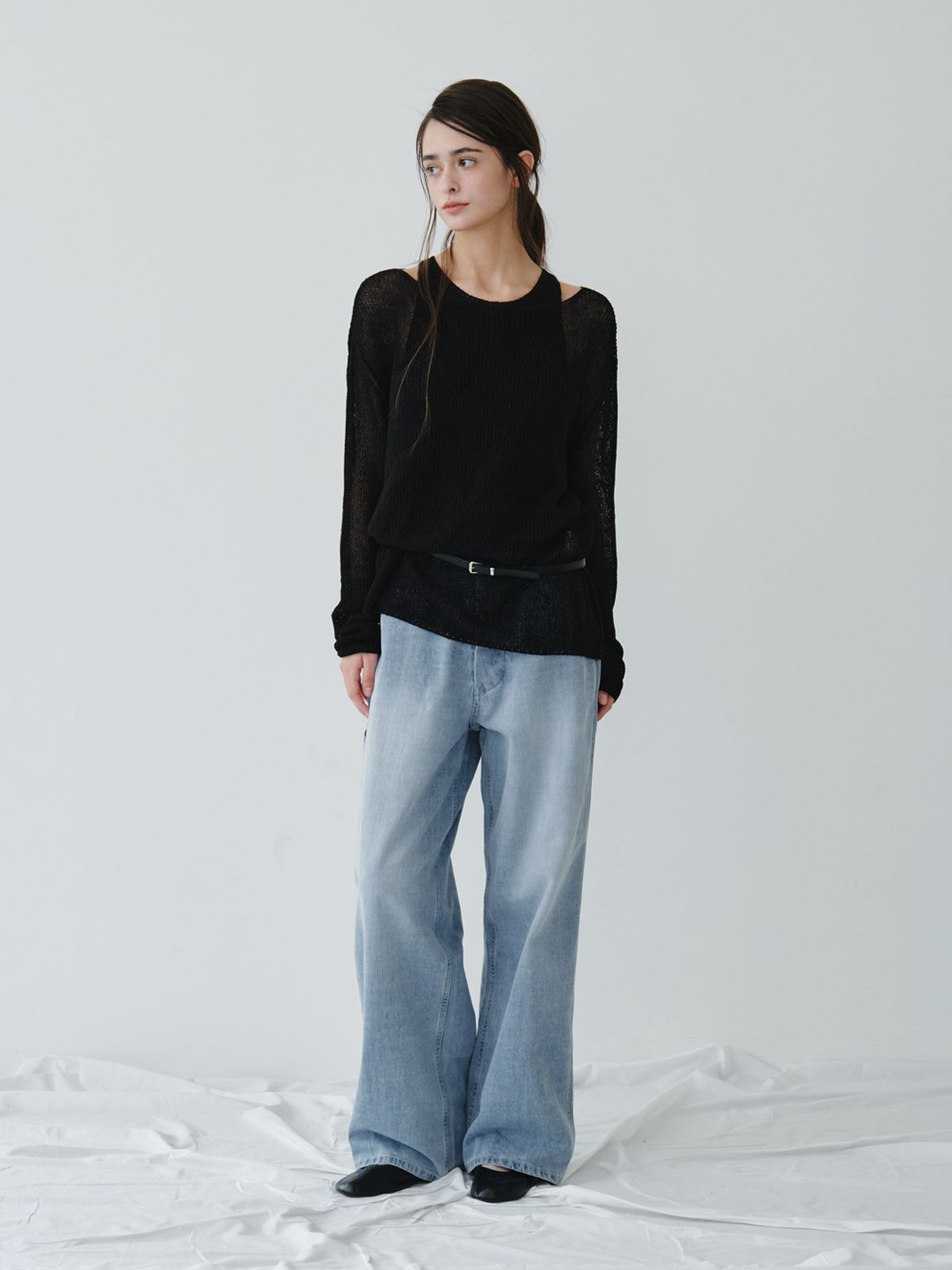리플레인(REPLAIN) WIDE DENIM PANTS_LIGHT BLUE