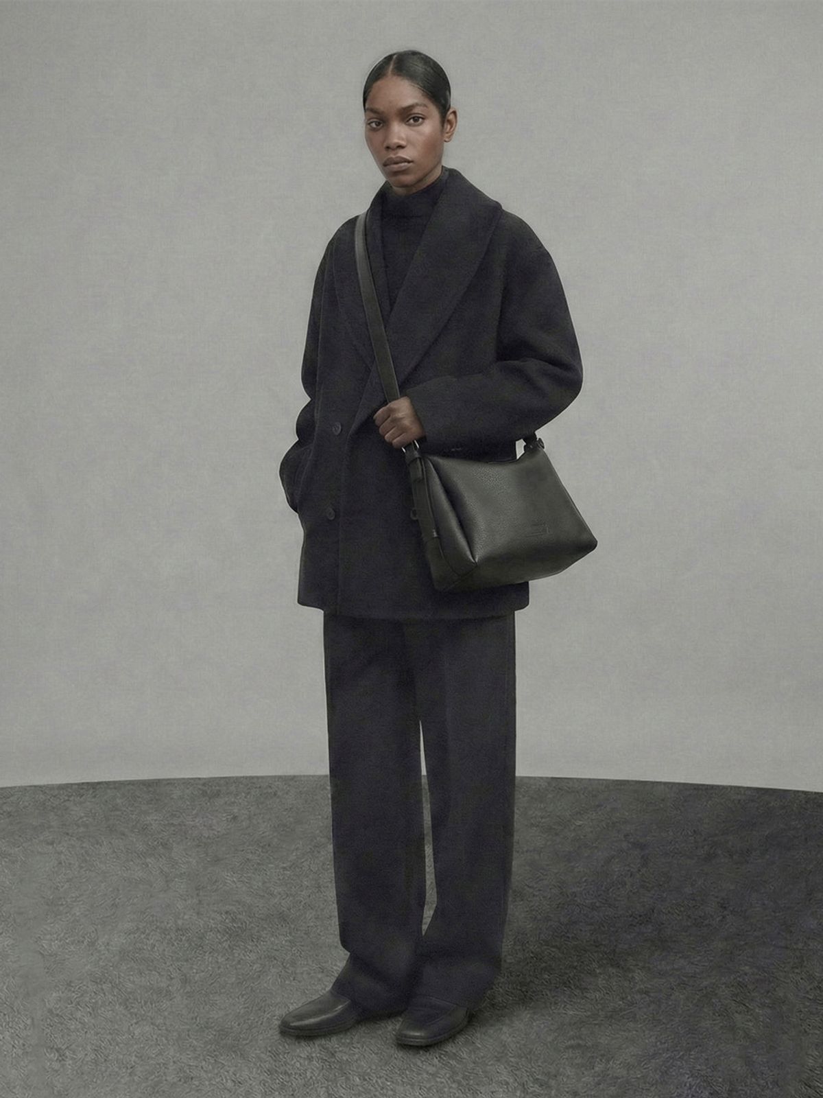 밋맷밋(MEETMETMEET) The Mark Small Embossed Black