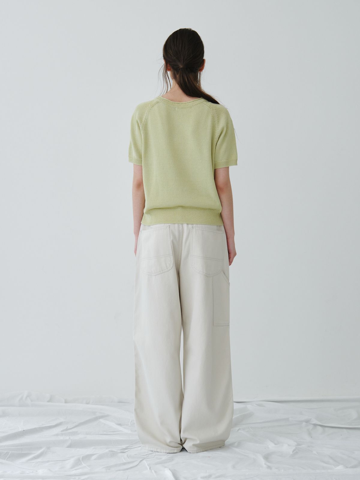 리플레인(REPLAIN) WIDE DENIM PANTS_IVORY