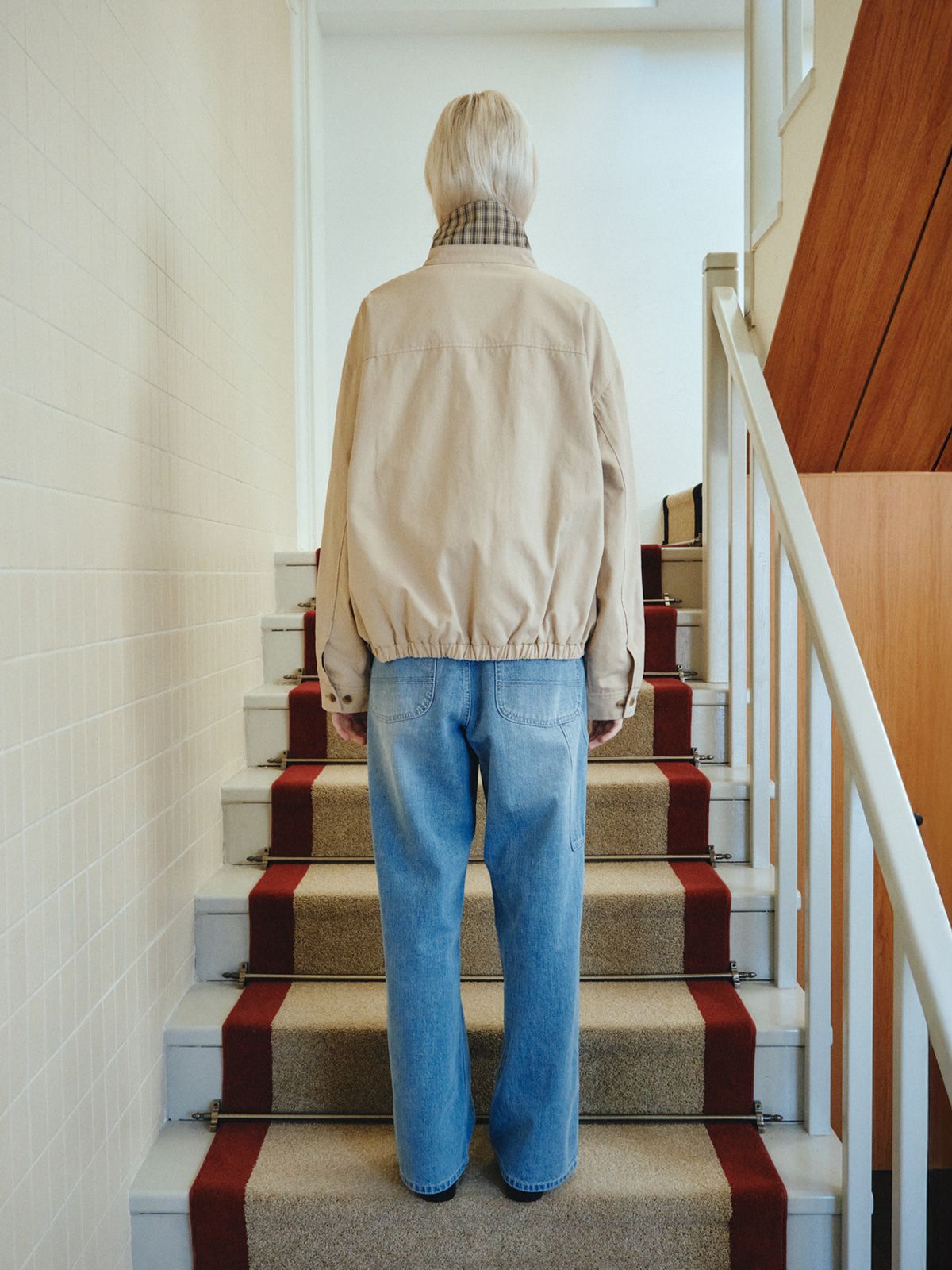 리플레인(REPLAIN) COTTON BLOUSON_BEIGE