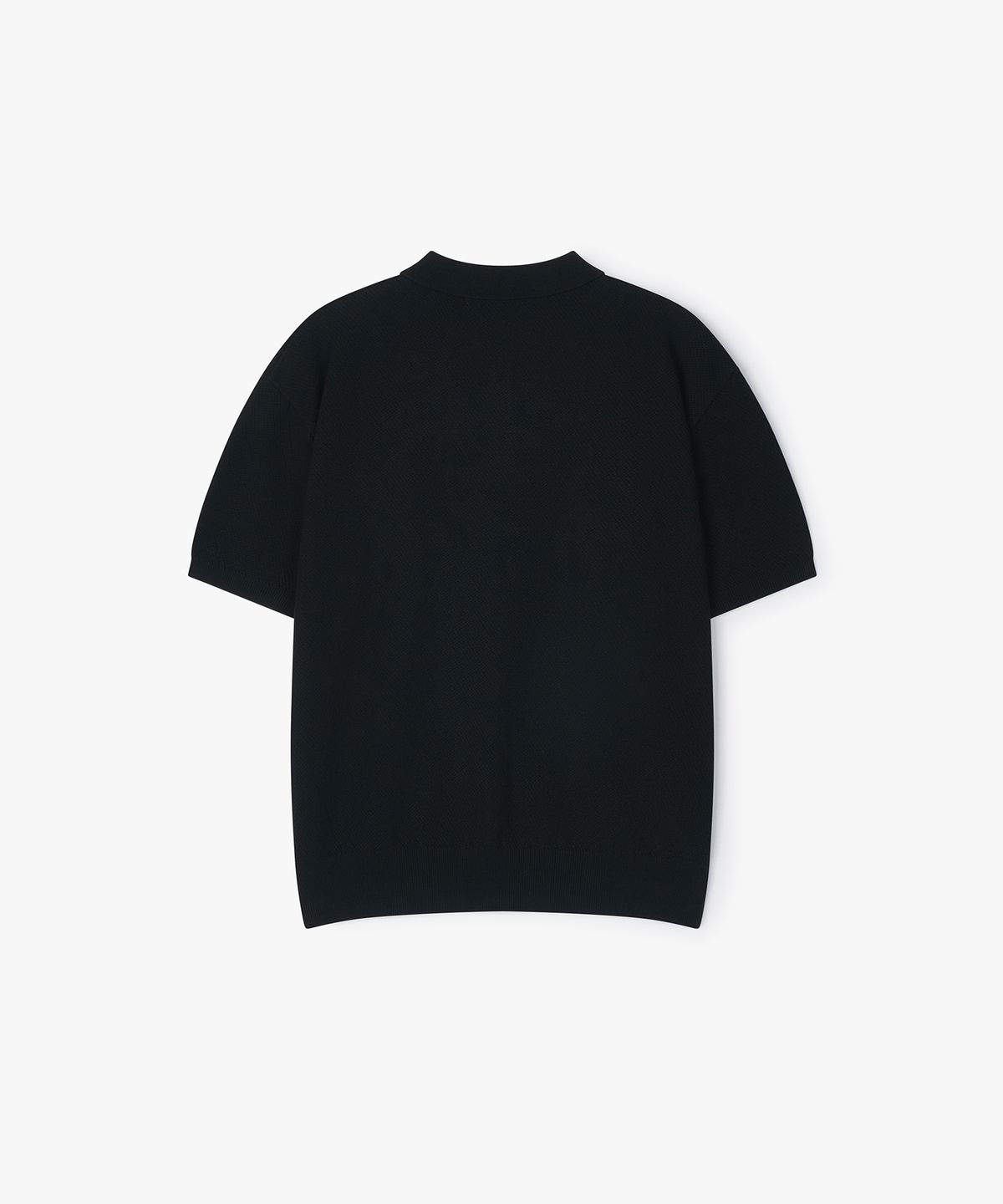 플로즈룸(FLAWSROOM) Pure Cotton Collar Knit BLACK