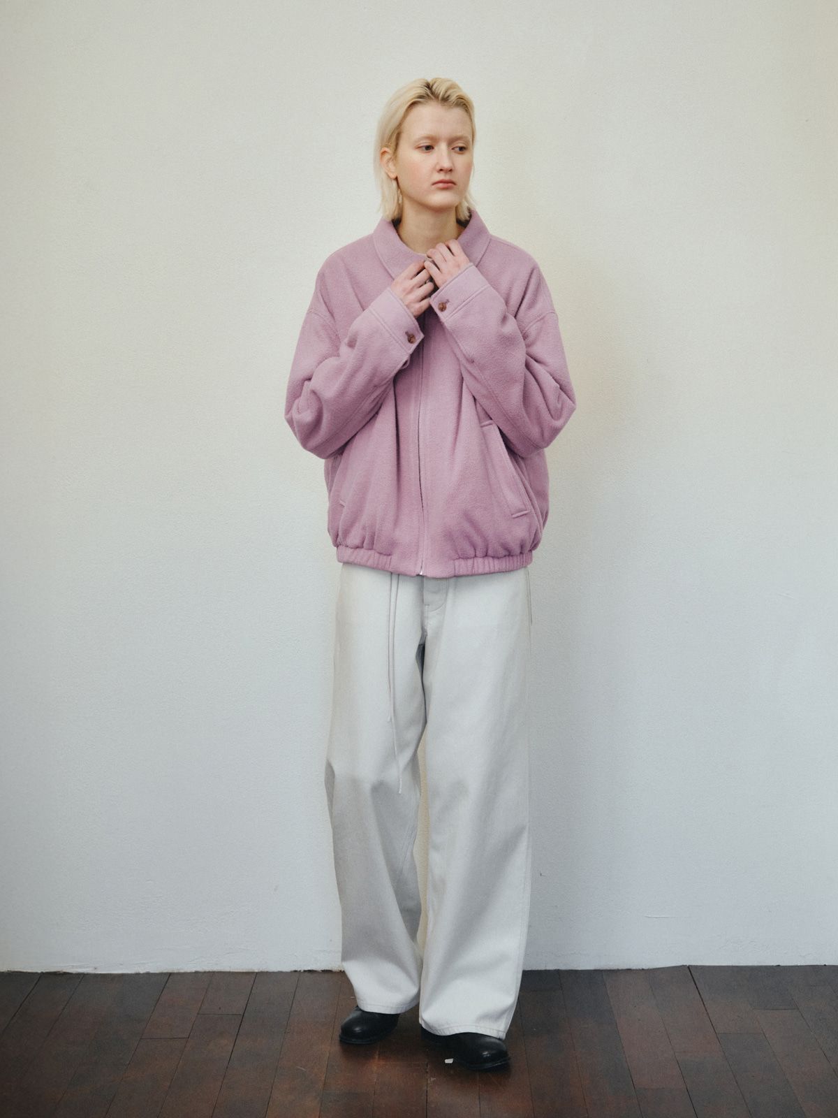 리플레인(REPLAIN) SOFT FLEECE BLOUSON_LILAC