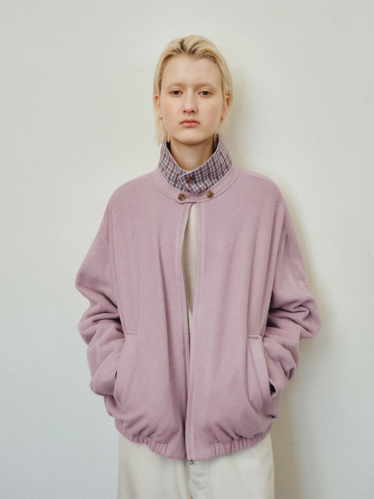 리플레인(REPLAIN) SOFT FLEECE BLOUSON_LILAC