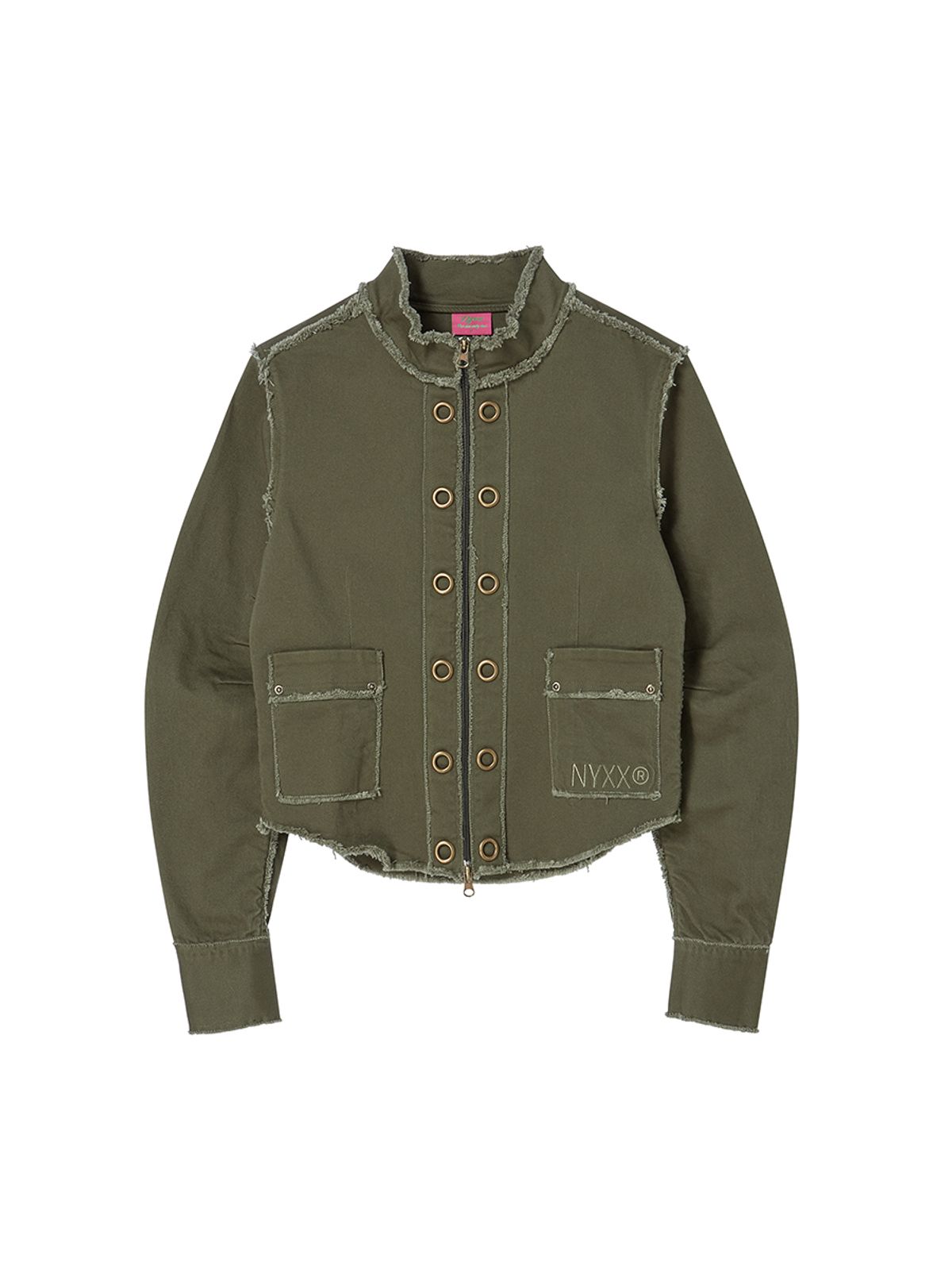 엔와이엑스엑스(NYXX) EYELET COTTON JACKET KHAKI