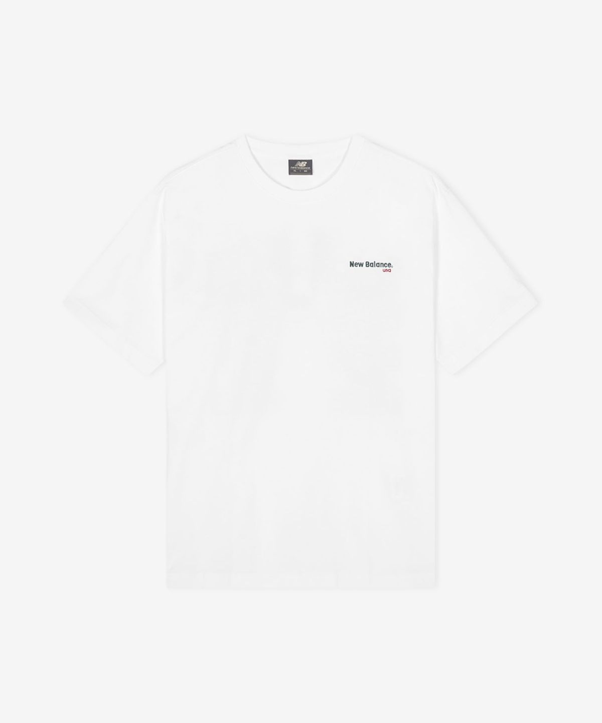 뉴발란스(NEW BALANCE) NBNEG21433 / UNI 에센셜 빅로고 반팔티 (WHITE)