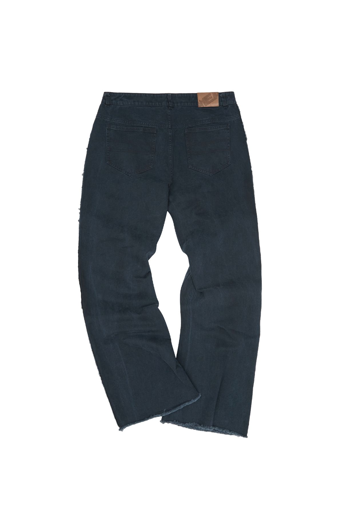 메아(MEA) VINTAGE WASHED SEMI-BOOTS CUT PANTS [DARK NAVY]