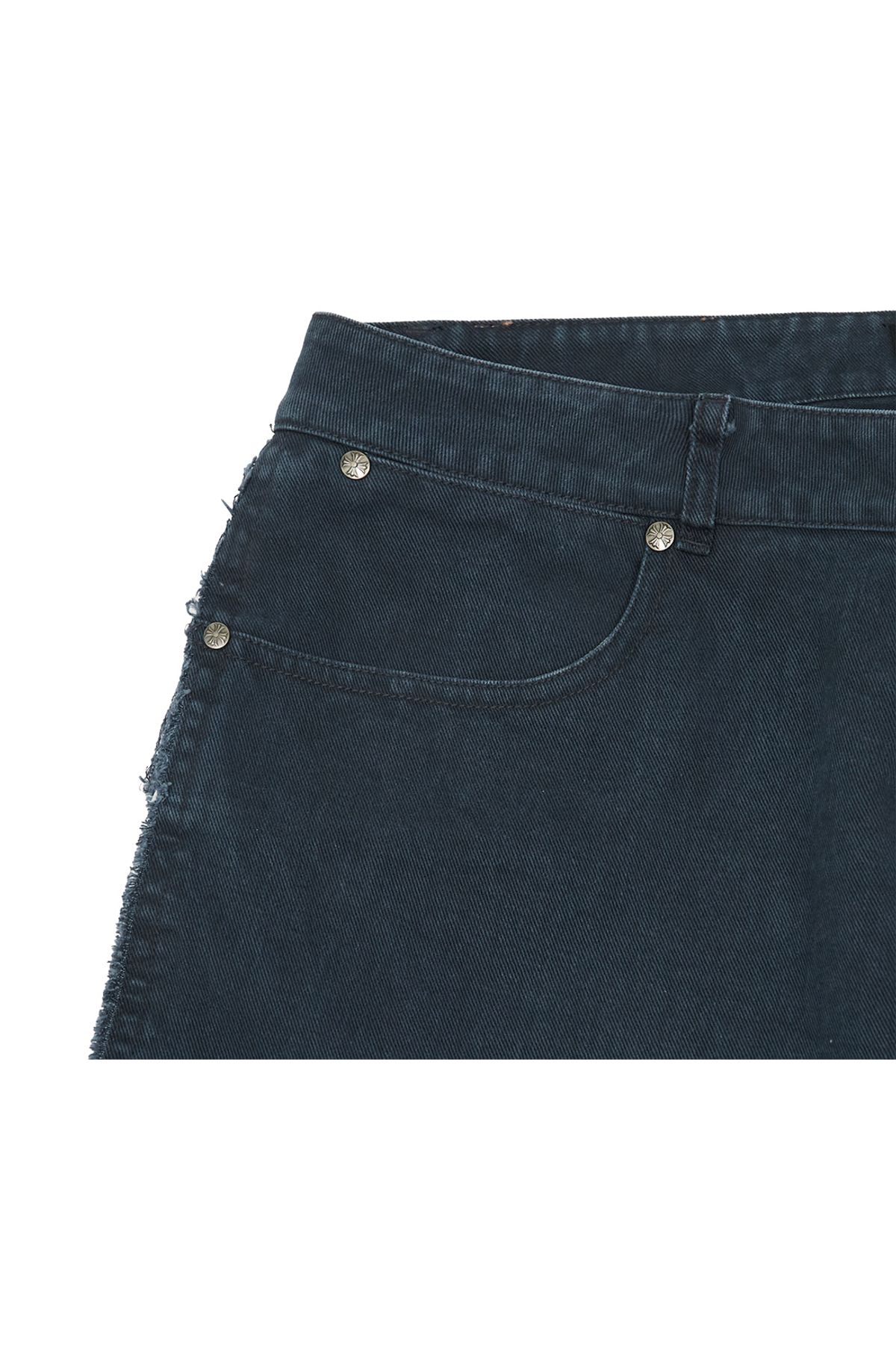 메아(MEA) VINTAGE WASHED SEMI-BOOTS CUT PANTS [DARK NAVY]