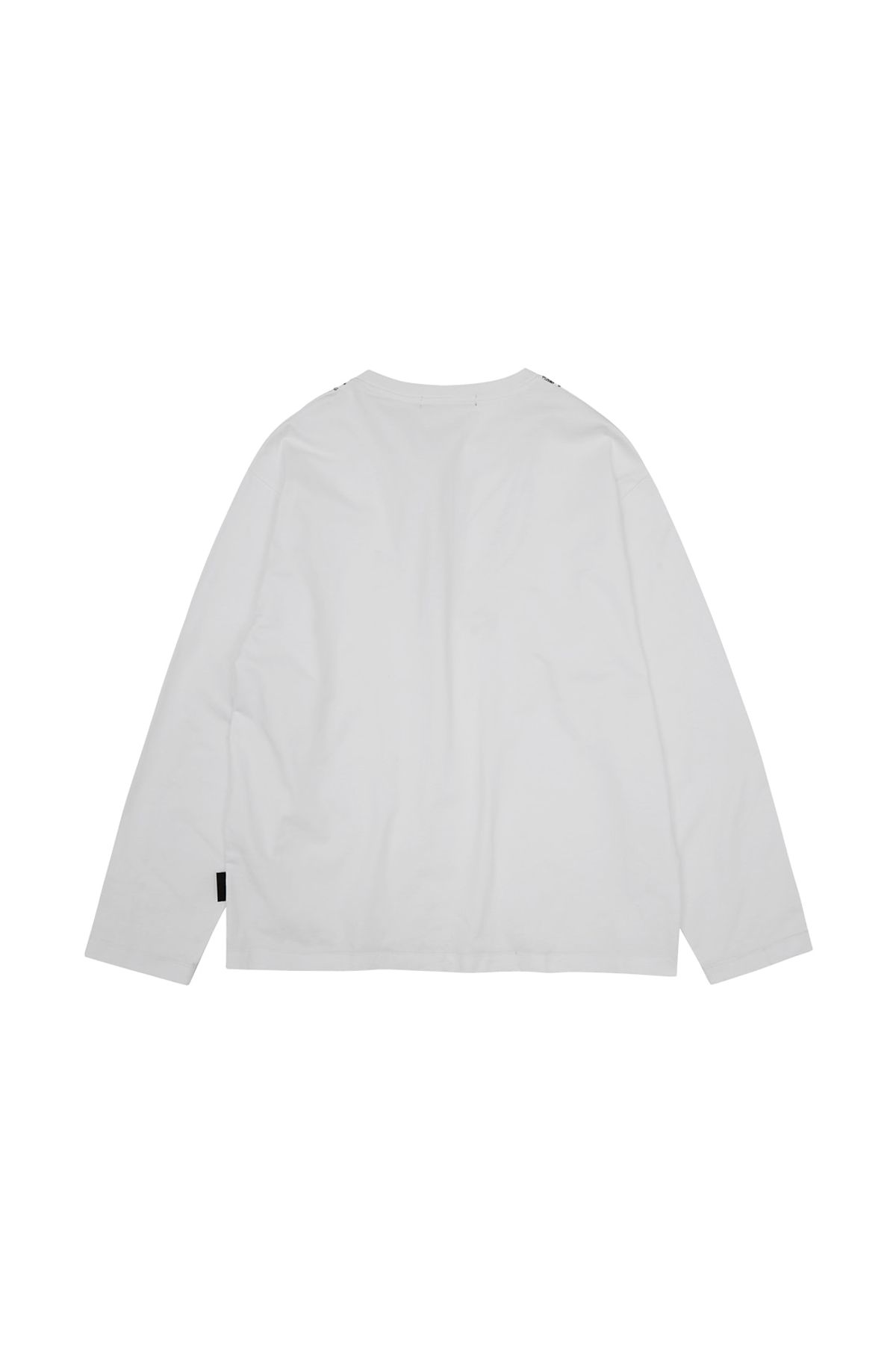 메아(MEA) ILLUSION PRINTED L/S TOP [WHITE]