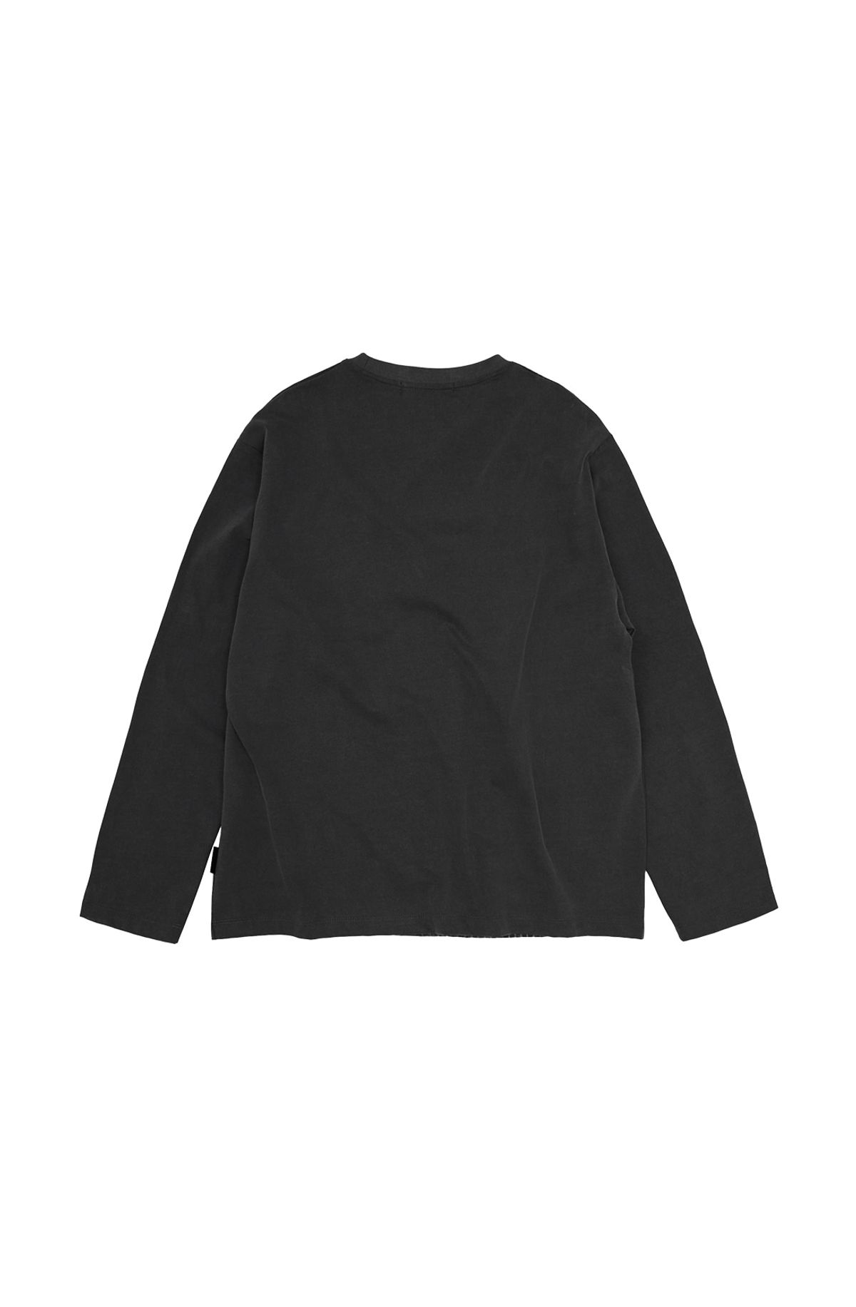 메아(MEA) ILLUSION PRINTED L/S TOP [CHARCOAL]