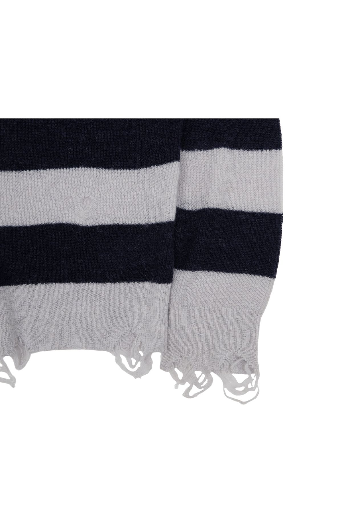 메아(MEA) VINTAGE STRIPED LIGHTWEIGHT KNIT [NAVY]