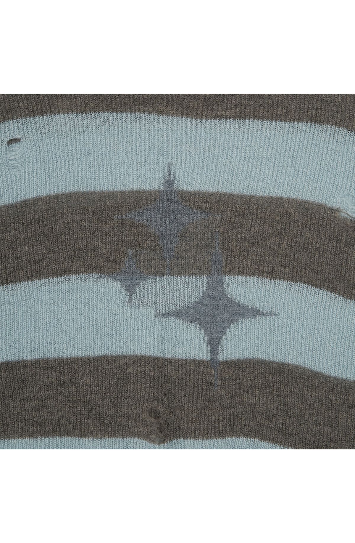 메아(MEA) VINTAGE STRIPED LIGHTWEIGHT KNIT [SAGE GREEN]