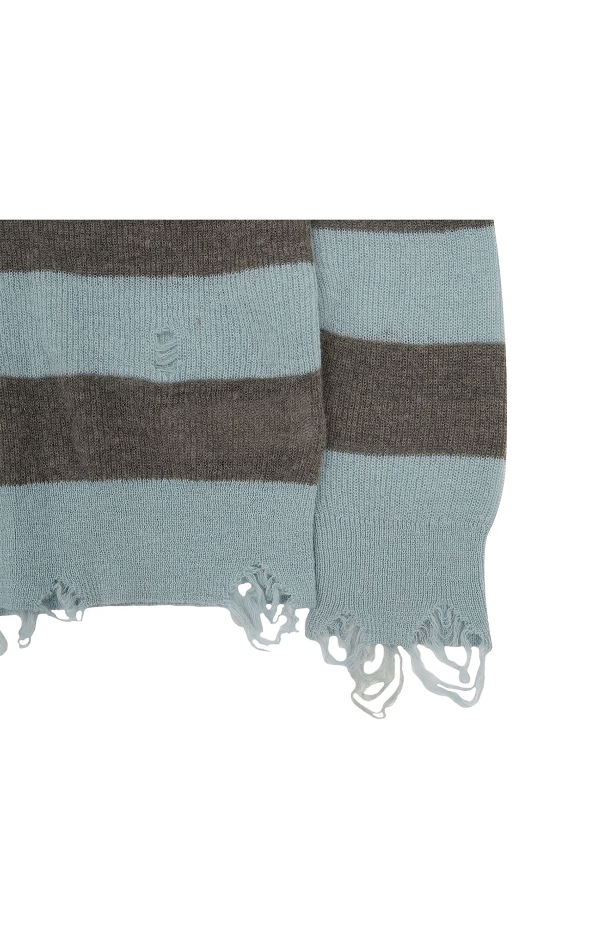 메아(MEA) VINTAGE STRIPED LIGHTWEIGHT KNIT [SAGE GREEN]