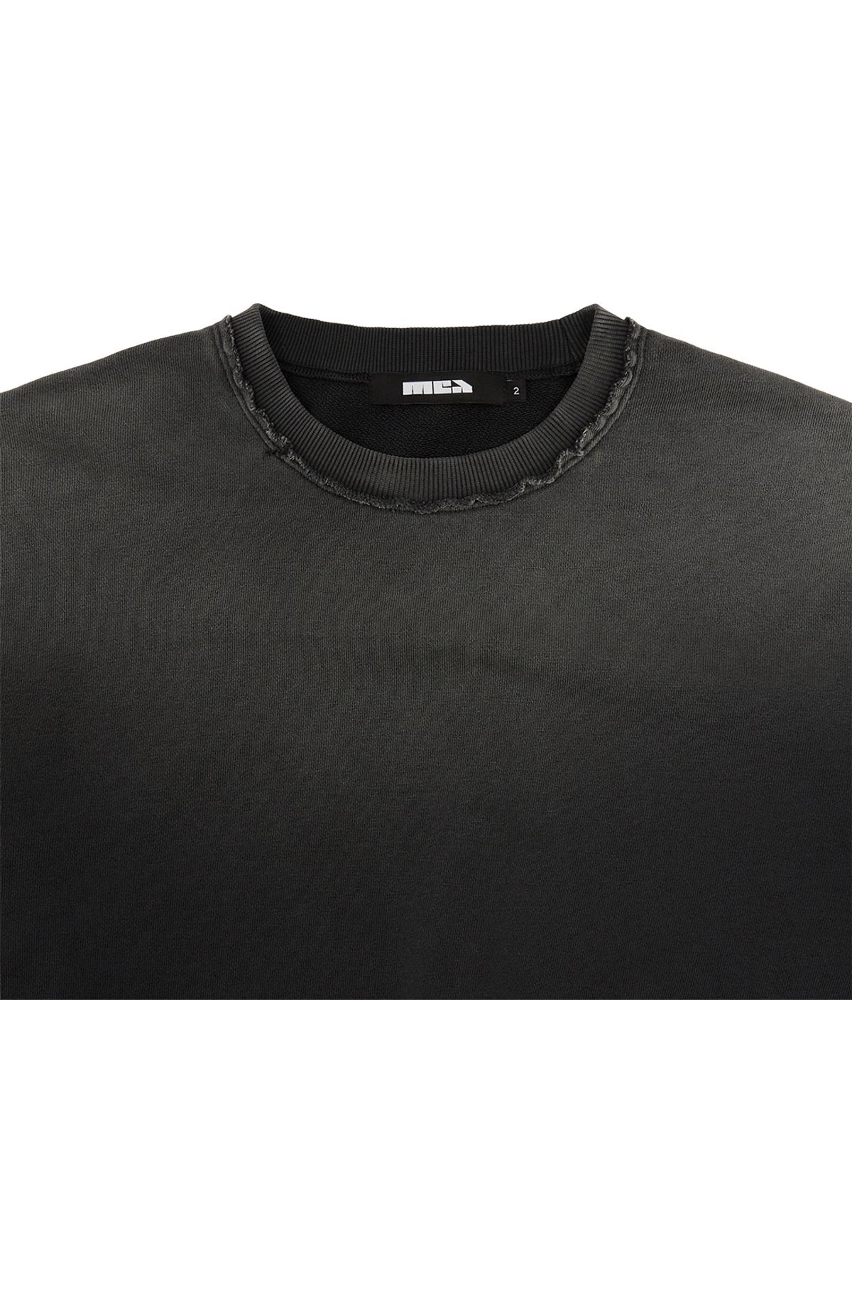 메아(MEA) VINTAGE WASHED PATCH SWEATSHIRT [CHARCOAL]