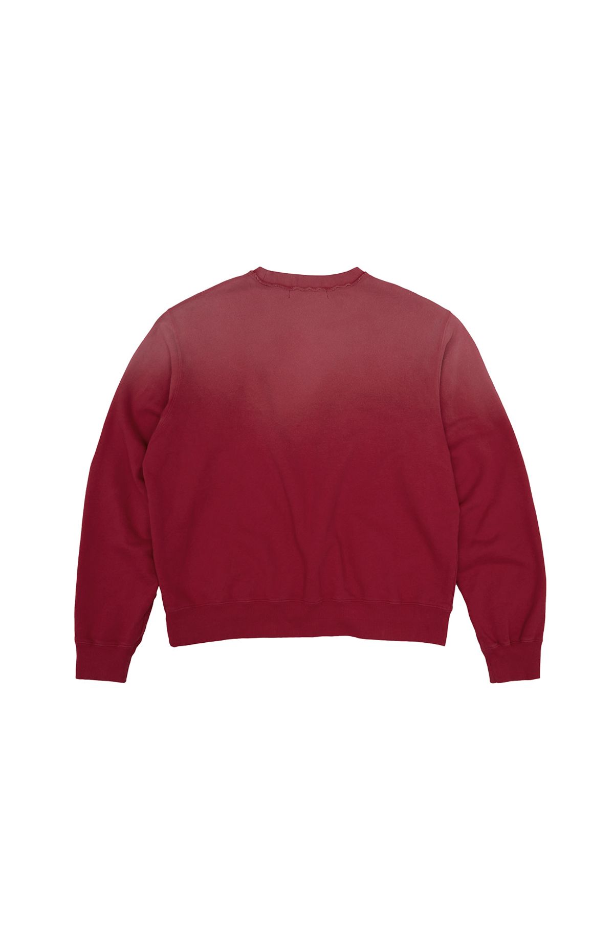 메아(MEA) VINTAGE WASHED PATCH SWEATSHIRT [RED]