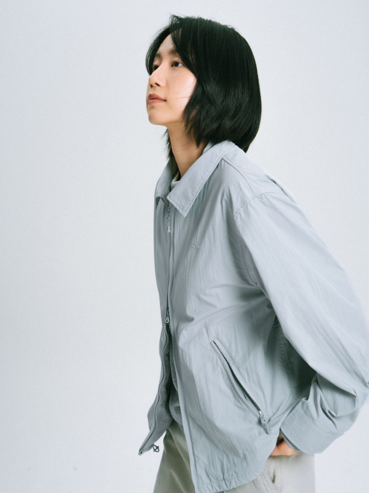 해브해드(HAVE HAD) 컴포트 드리즐러 자켓 (블루 그레이)