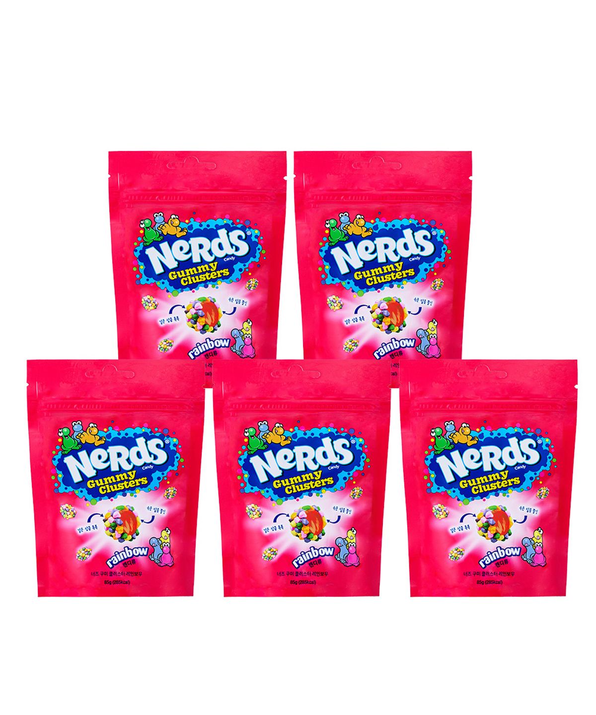 너즈(NERDS) 구미 클러스터 85g 레인보우 5입