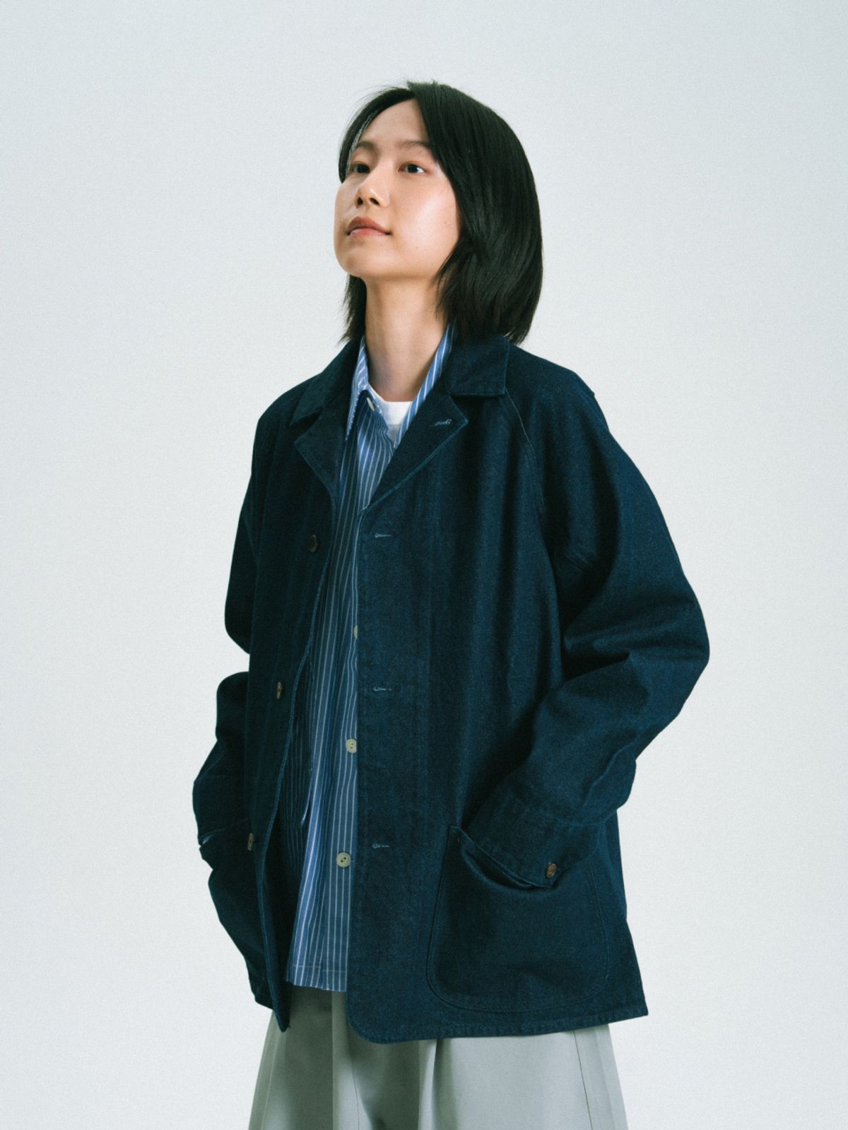 해브해드(HAVE HAD) 데님 초어 자켓 (데님 블루)
