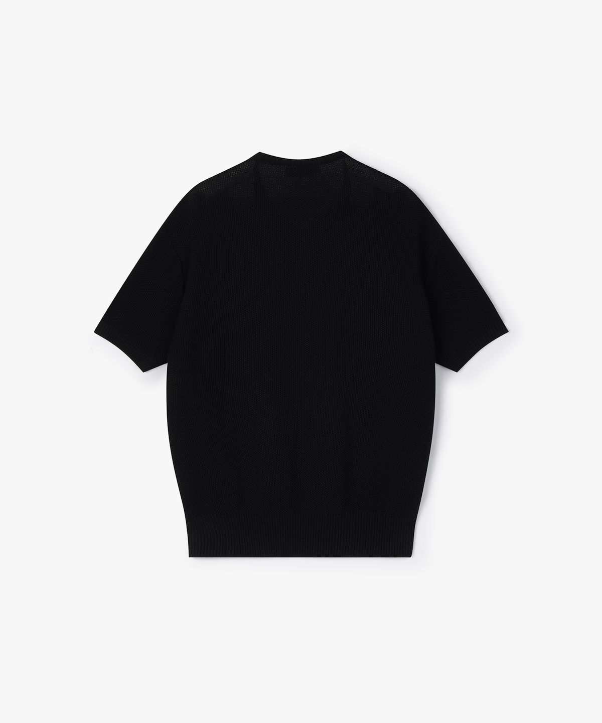 플로즈룸(FLAWSROOM) Light V Neck Cotton Knit BLACK