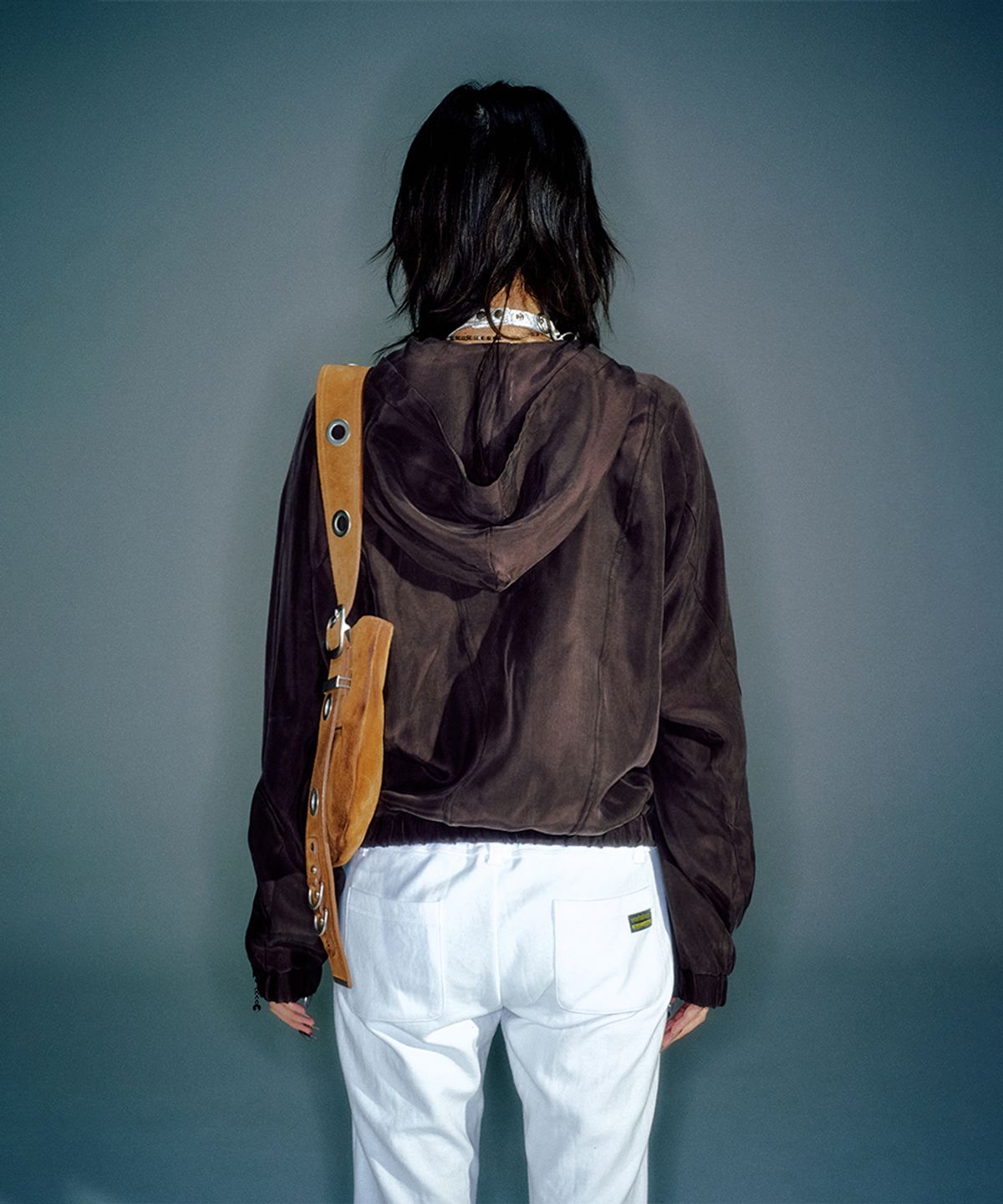 베이컨트 아카이브(VACANT ARCHIVE) WOMEN ELIO CUPRA HOODIE JACKET BROWN