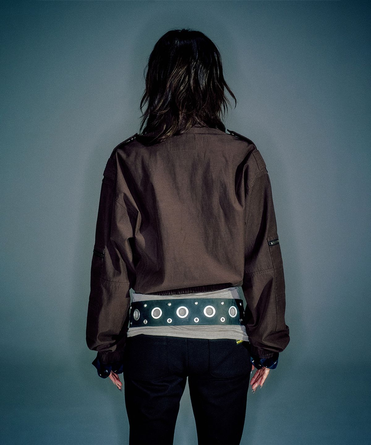 베이컨트 아카이브(VACANT ARCHIVE) WOMEN ZAKA BOMBER JACKET BROWN