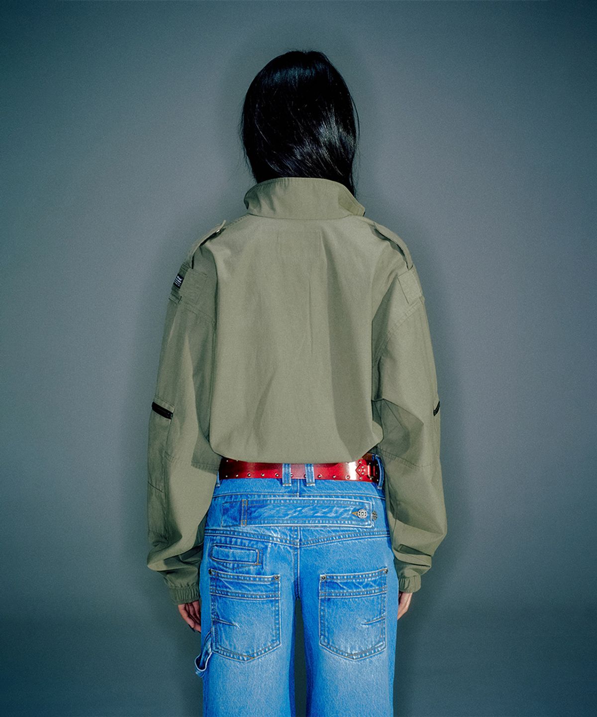 베이컨트 아카이브(VACANT ARCHIVE) WOMEN ZAKA BOMBER JACKET KHAKI