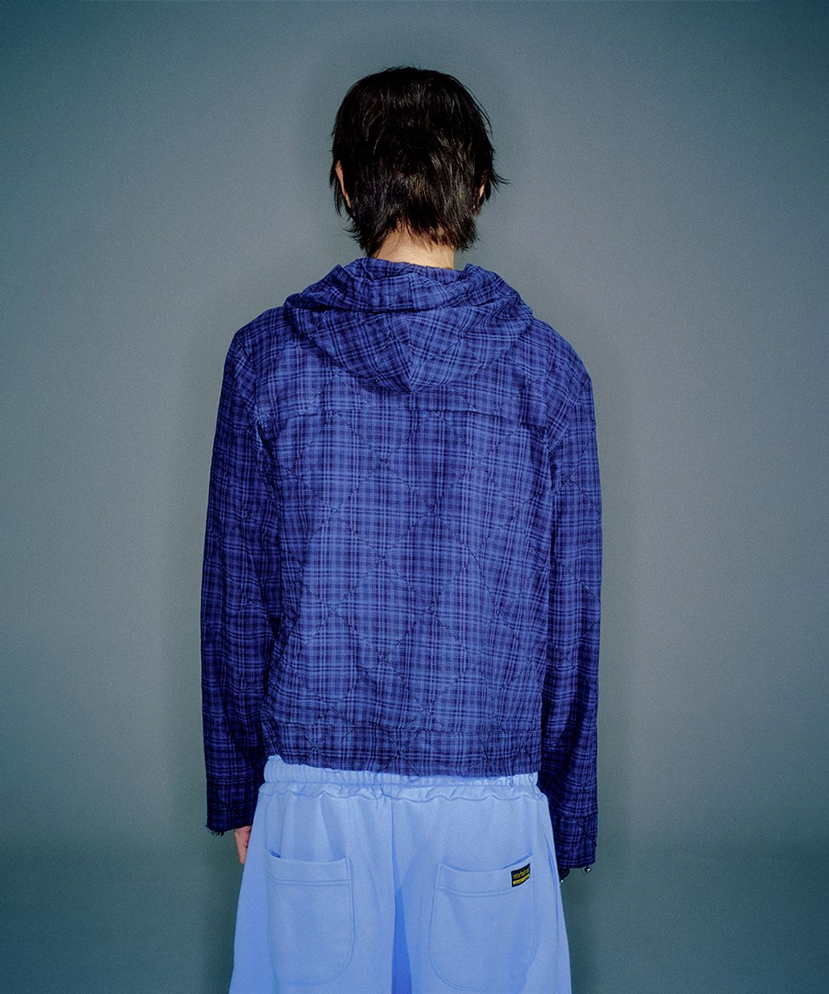 베이컨트 아카이브(VACANT ARCHIVE) MARCEL HOODIE SHIRTS JACKET BLUE