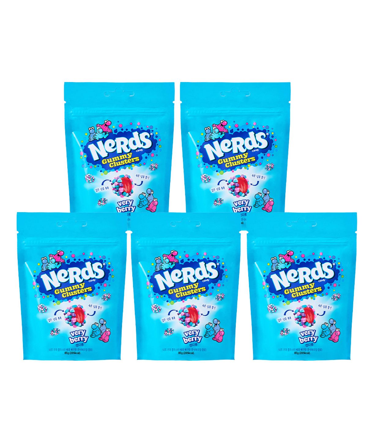너즈(NERDS) 구미 클러스터 85g 베리베리 5입
