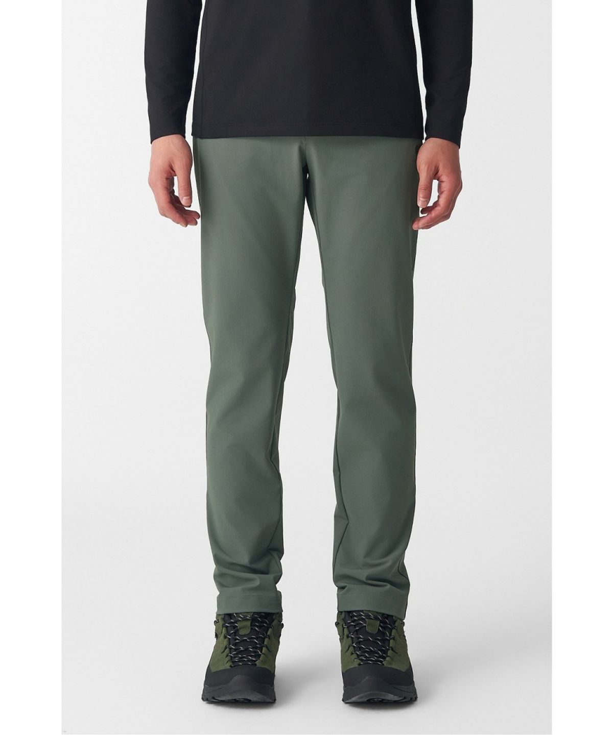 코오롱스포츠(KOLON SPORT) 남성 슬림핏 스탠다드 노턱 팬츠 JWPNX26141GKH