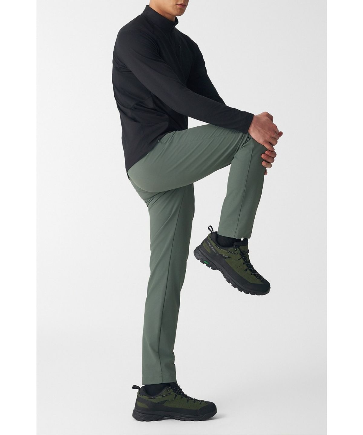 코오롱스포츠(KOLON SPORT) 남성 슬림핏 스탠다드 노턱 팬츠 JWPNX26141GKH
