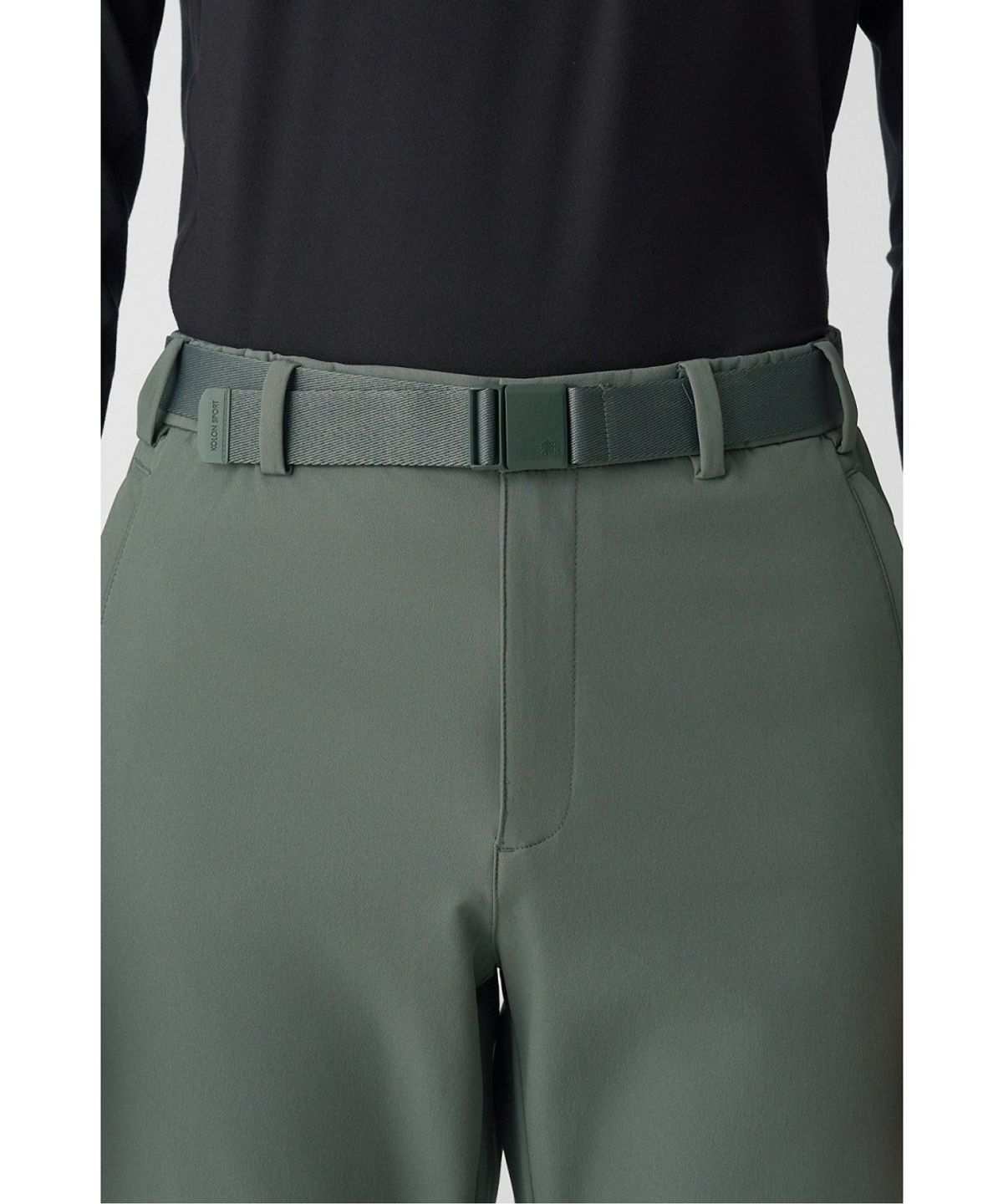 코오롱스포츠(KOLON SPORT) 남성 슬림핏 스탠다드 노턱 팬츠 JWPNX26141GKH