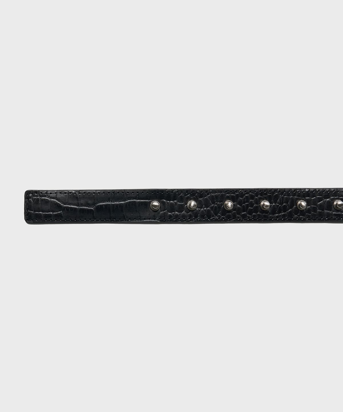 킴지수(KIMZISU) Double Hardware Leather Belt_BLACK