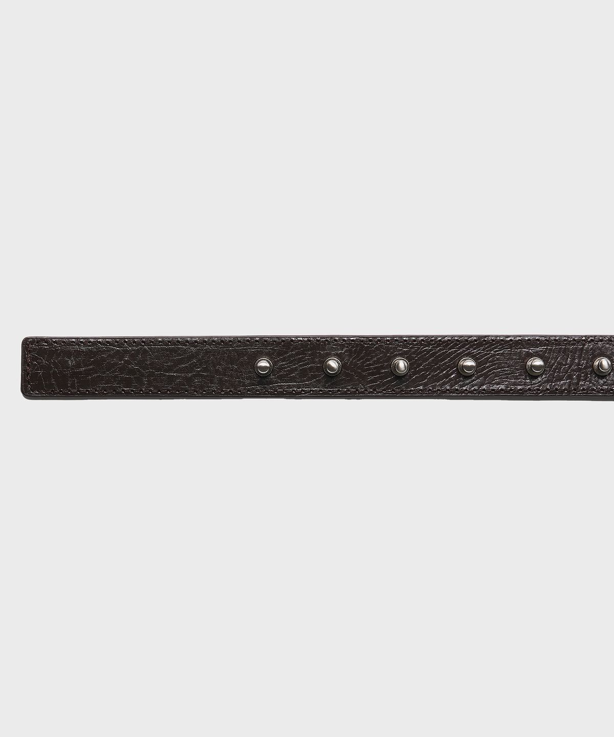 킴지수(KIMZISU) Double Hardware Leather Belt_BROWN
