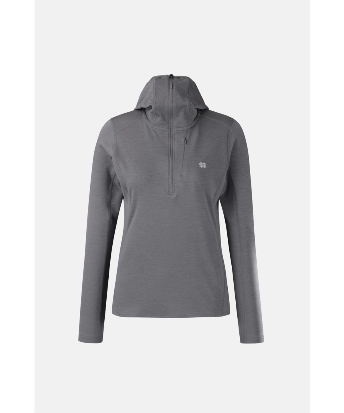 코오롱스포츠(KOLON SPORT) HERO 여성 메리노울 바라클라바 긴팔 티셔츠 JKTBX26042DGY