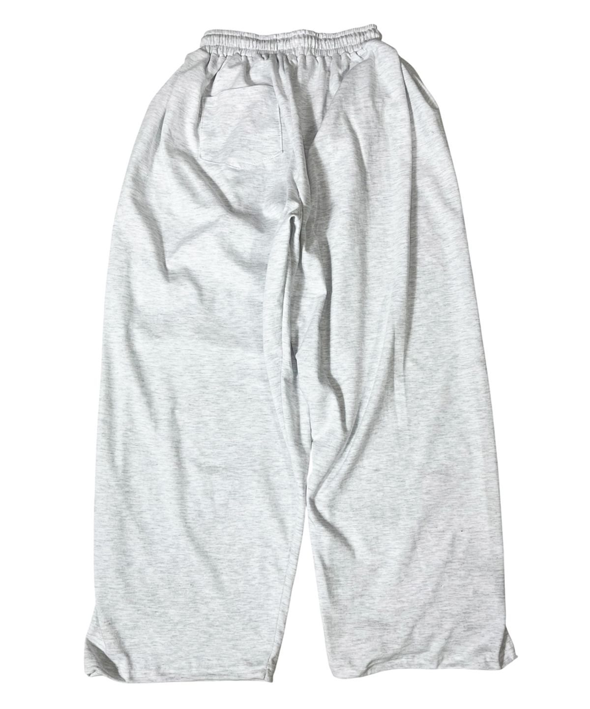 스케이터락(SK8ER ROCK) Old Photo Sweat Wide Pants ((white melange))