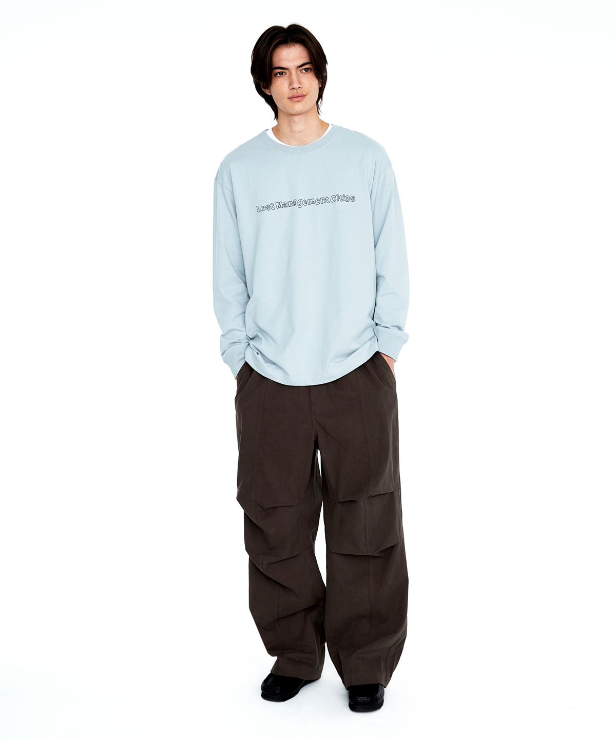 엘엠씨(LMC) FN DOODLE LONG SLV TEE brown