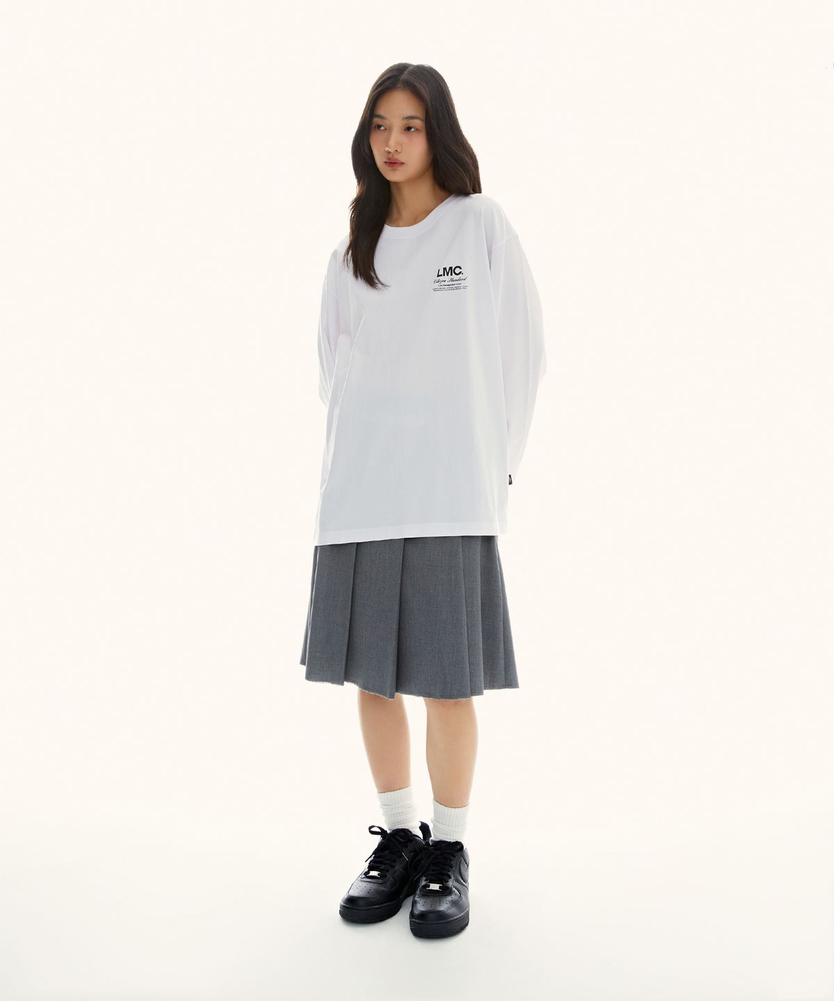 엘엠씨(LMC) FLYING PUPPY LONG SLV TEE khaki