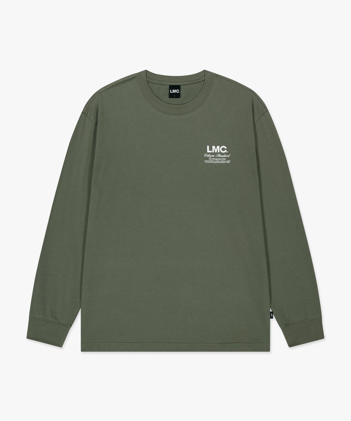 엘엠씨(LMC) FLYING PUPPY LONG SLV TEE khaki