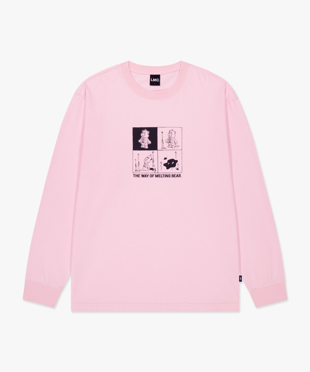 엘엠씨(LMC) MELTING BEAR LONG SLV TEE pink